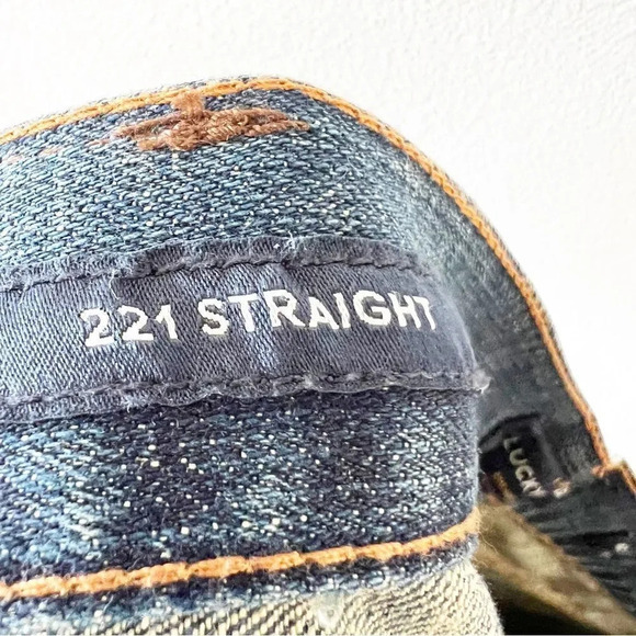 Lucky Brand 221 Straight Medium Wash Men’s Jeans 42 X 30 Denim New With Tags NWT - Picture 8 of 14